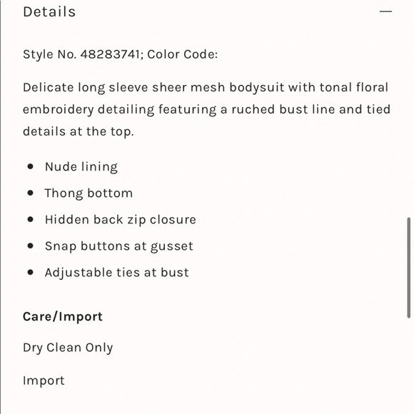 Free People Temecula Long Sleeve Bodysuit For Love & Lemons - Picture 10 of 10